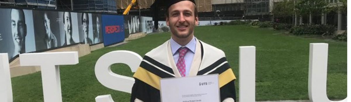 Congratulations Joshua Smith – winner of the 2017 UTS Martin Hill Property Development Feasibility Prize