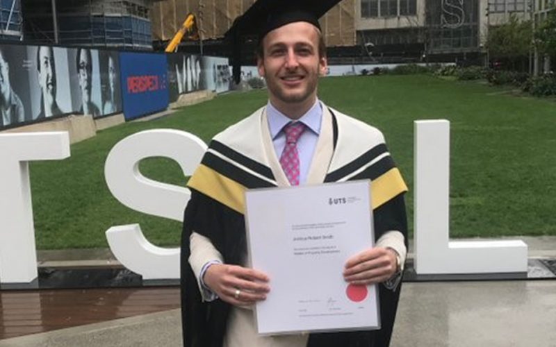 Congratulations Joshua Smith – winner of the 2017 UTS Martin Hill Property Development Feasibility Prize